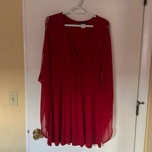Women’s red dress